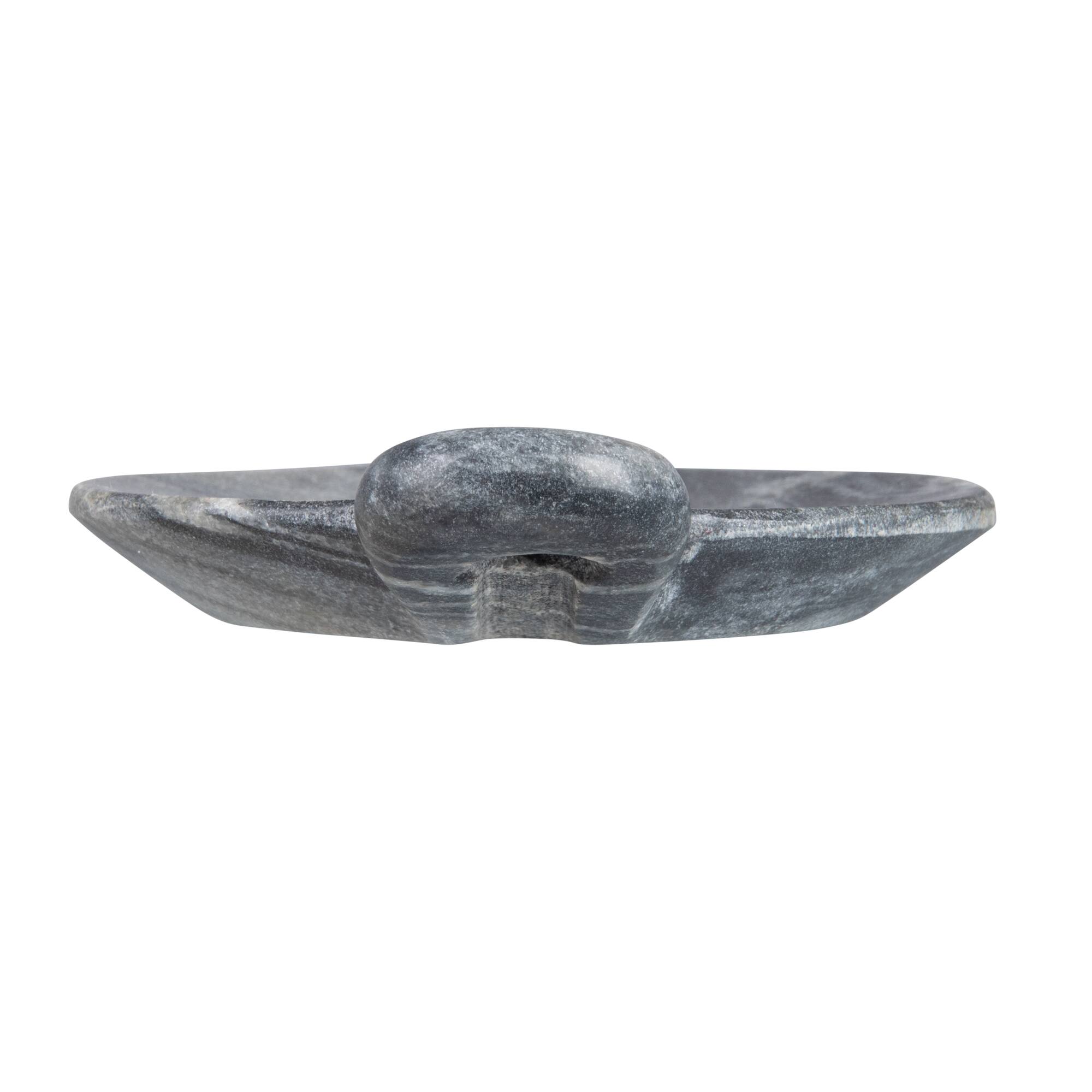 Hello Honey® Hand-Carved Marble Dish with Handle